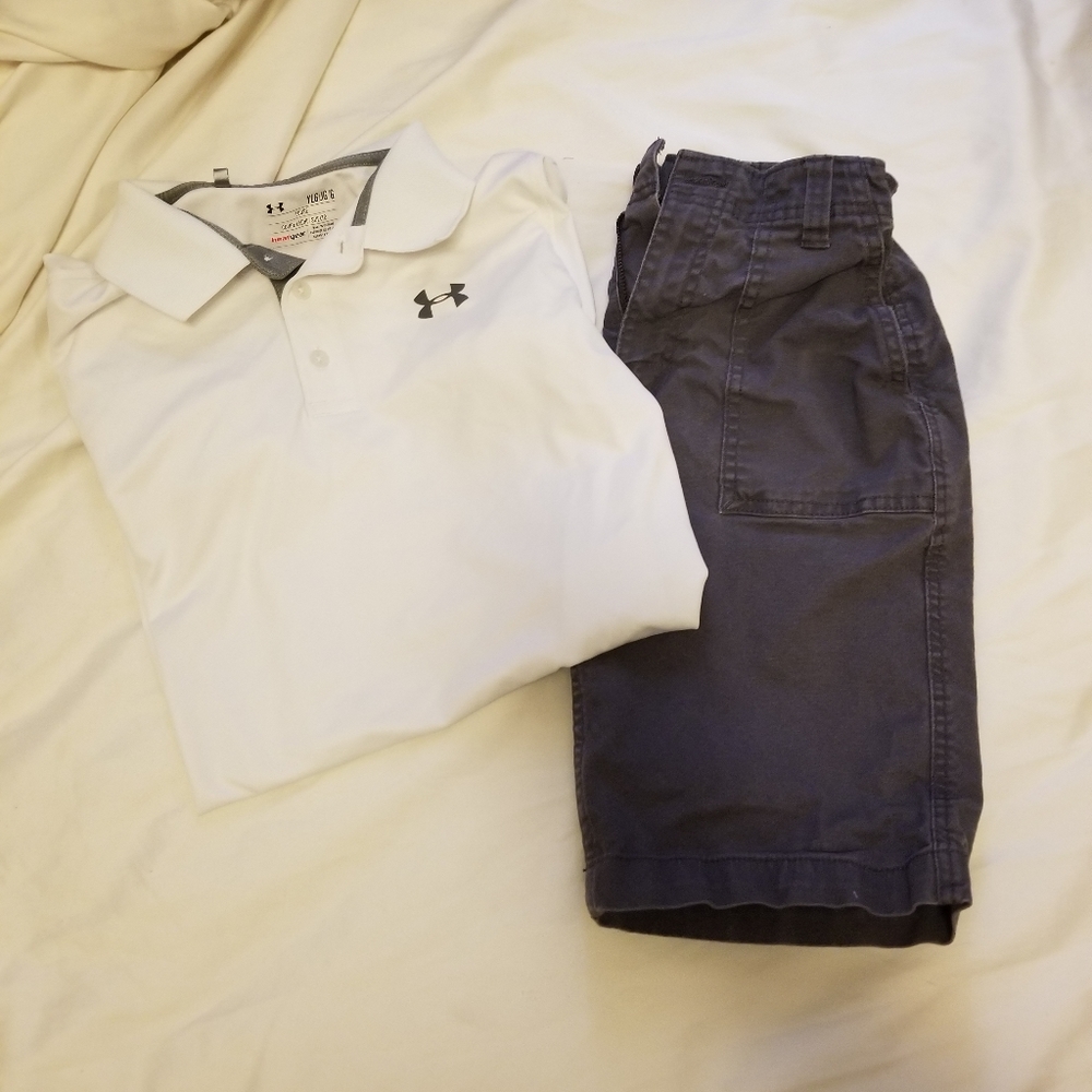 Under armour polo outfit size YLG